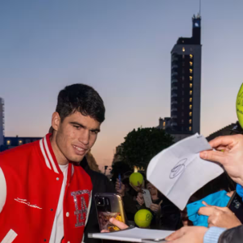 Carlos Alcaraz en las ATP Finals 2023. Foto: Getty