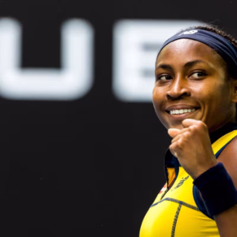 Coco Gauff en el Open de Australia 2024. Foto: Getty
