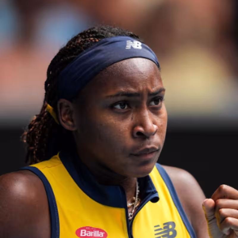 Coco Gauff en el Open de Australia 2024. Foto: Getty