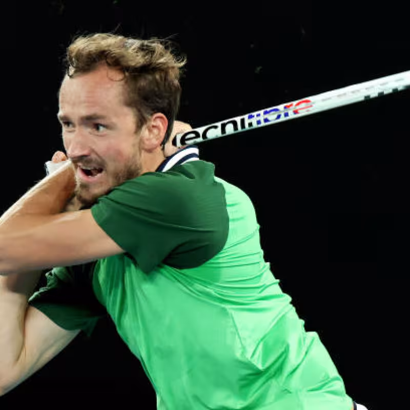 Daniil Medvedev, ante Emil Ruusuvori en Open de Australia 2024. Foto: gettyimages