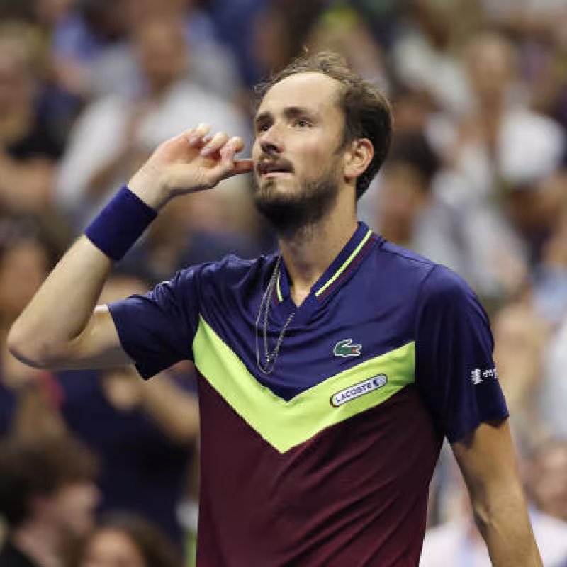 Daniil Medvedev en el US Open 2023. Foto: getty