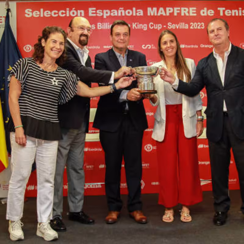 Presentación del equipo español. Fuente: Getty