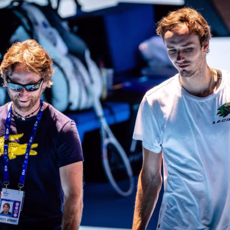 Gilles Cervara, hambre de Daniil Medvedev. Foto: gettyimages