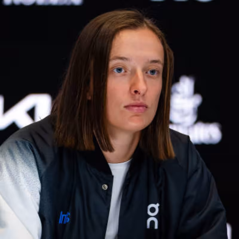 Iga Swiatek en el Open de Australia 2024. Foto: getty