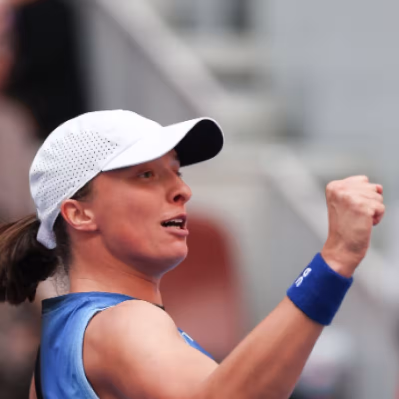 Iga Swiatek en el WTA Pekín 2023. Foto: Getty