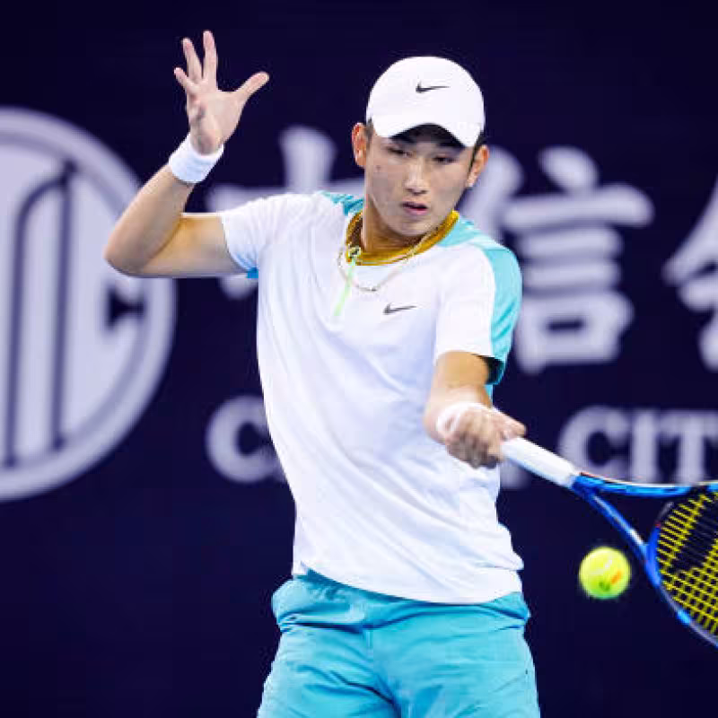 Juncheng Shang en el ATP de Pekín 2023. Foto: getty