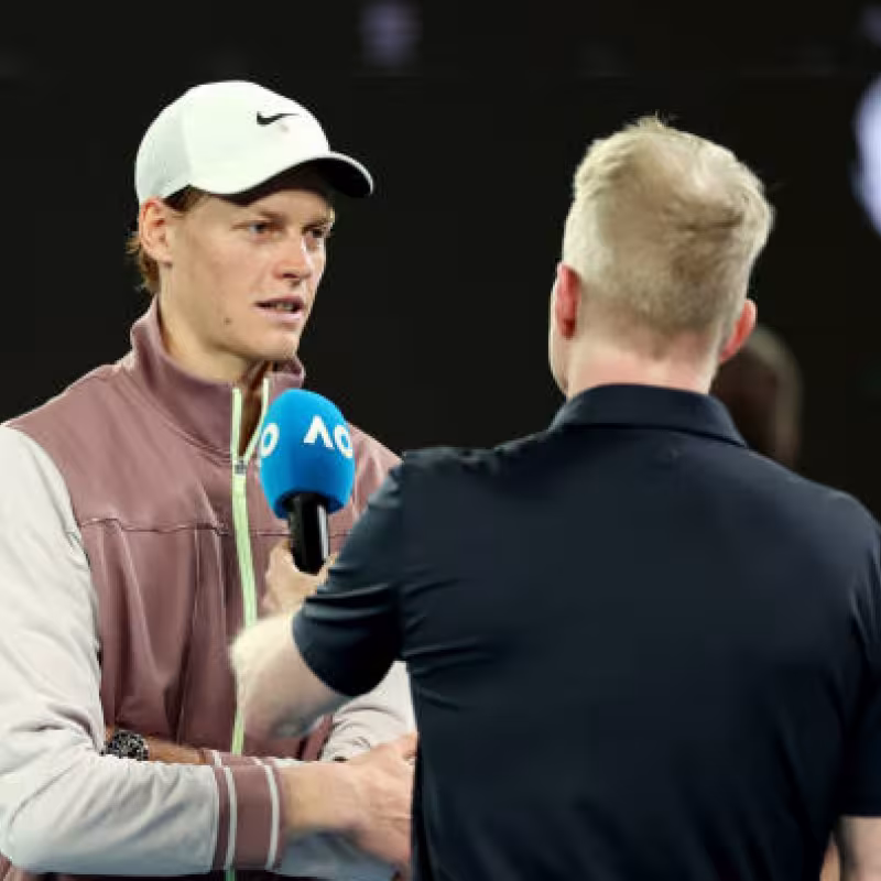 Jannik Sinner en el Open de Australia 2024. Foto: getty