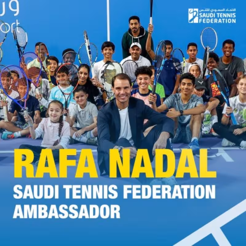Rafa Nadal, nombrado embajador de la federación saudí de tenis