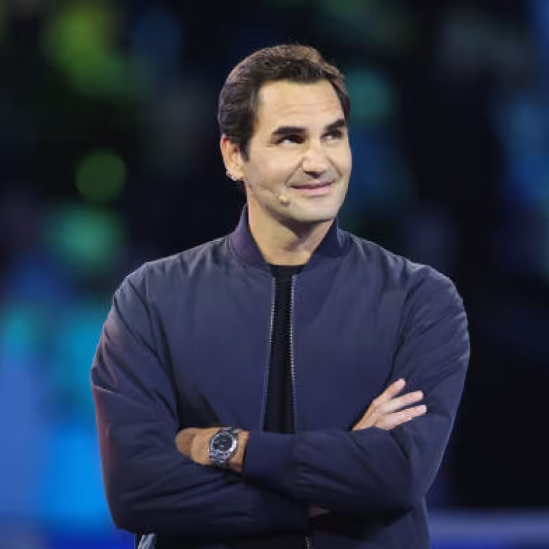 Roger Federer en el ATP de Shanghai 2023. Foto: getty