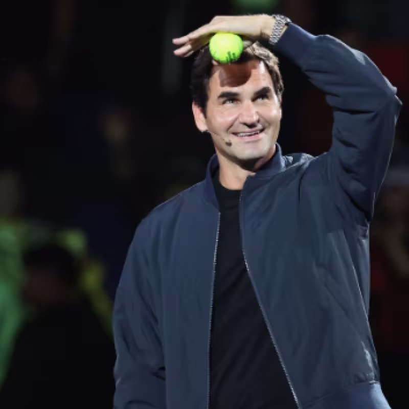 Roger Federer en el ATP Shanghái 2023. Foto: Getty