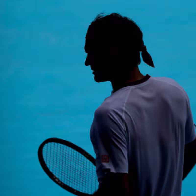 Roger Federer durante un Open de Australia. Fuente: Getty