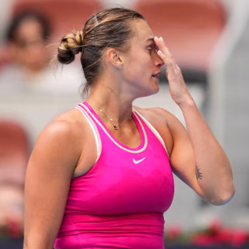 Aryna Sabalenka en Pekín. Foto: Getty