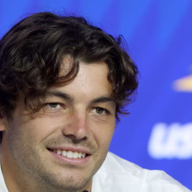 Taylor Fritz en el Media Day del US Open 2023. Foto: Getty