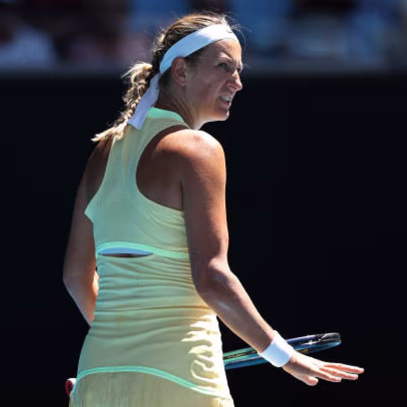 Victoria Azarenka, en su partido de primera ronda. Foto: Getty
