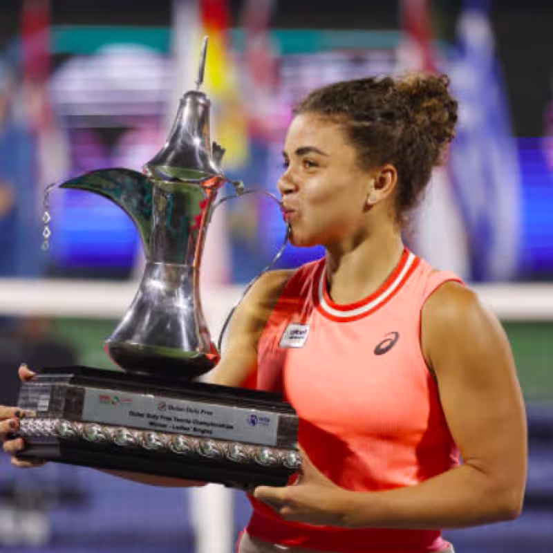 Jasmine Paolini, campeona en Dubái. Fuente: Getty