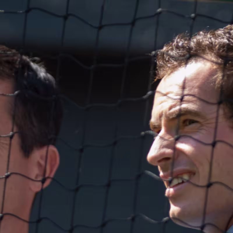 Tim Henman y Andy Murray. Foto: Getty