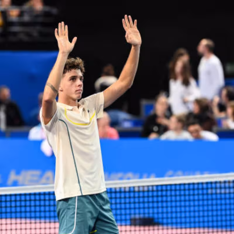 Arthur Cazaux en el ATP de Montpellier 2024. Foto: getty