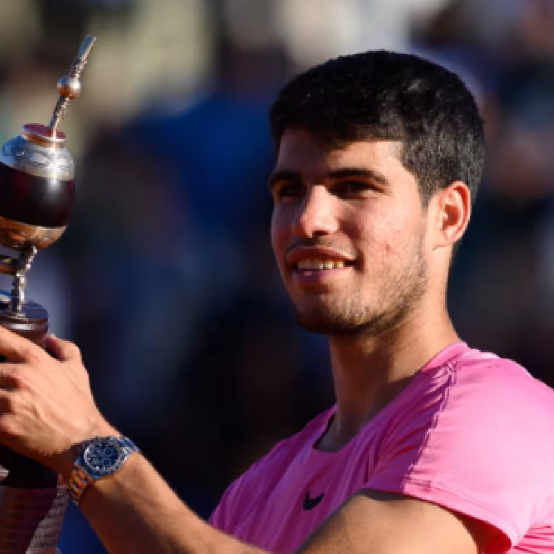 Carlos Alcaraz, campeón en Buenos Aires en 2023. Foto: Getty