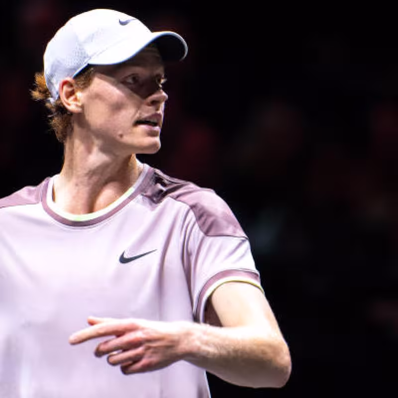Jannik Sinner en el ATP de Róterdam 2024. Foto: getty