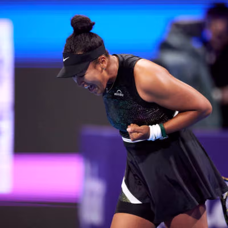 Naomi Osaka en el WTA de Doha 2024. Foto: getty