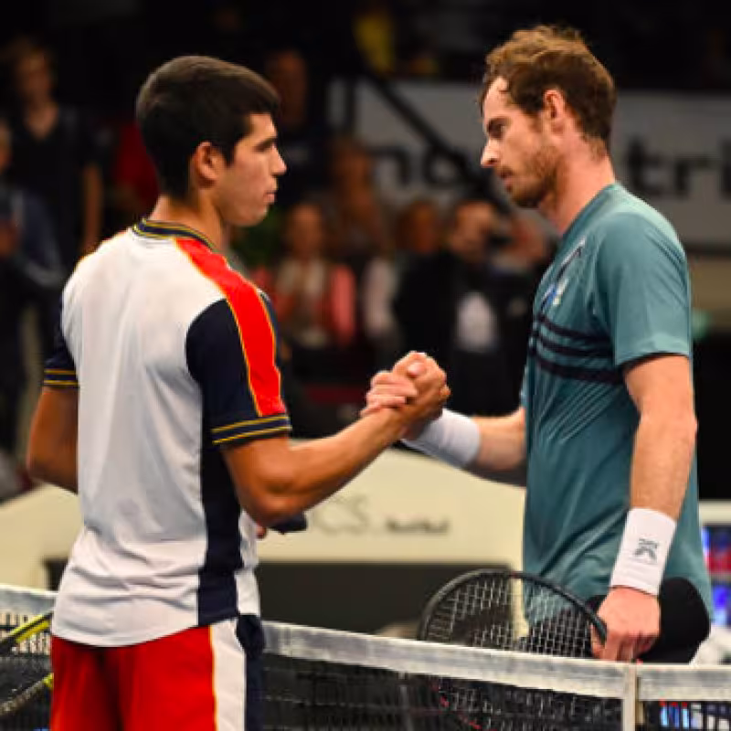 Carlos Alcaraz y Andy Murray, vinculados por un tweet. Fuente: Getty