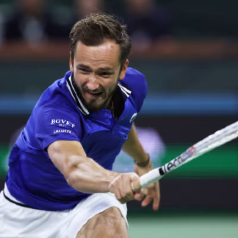 Indian Wells y Roma: lugares fetiche para Medvedev. Foto: Gettyimages