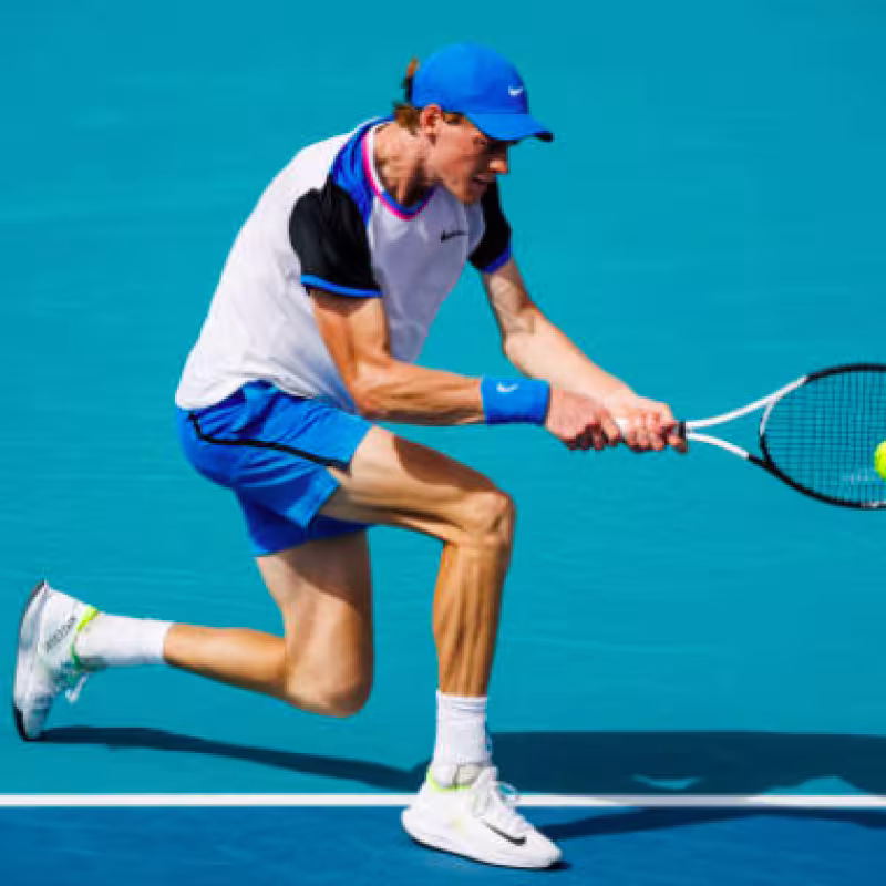 Jannik Sinner, a semifinales del Miami Open. Fuente: Getty