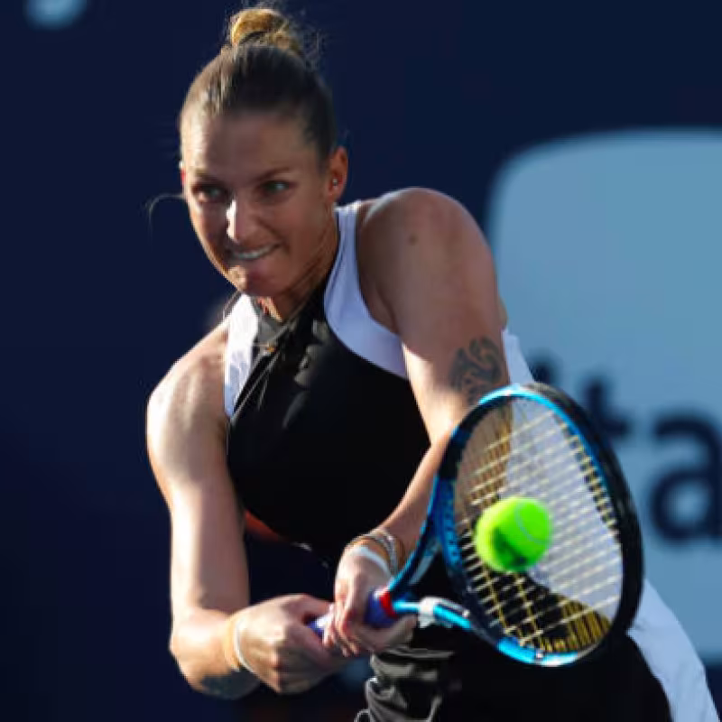 Karolina Pliskova en el Miami Open 2024. Fuente: Getty