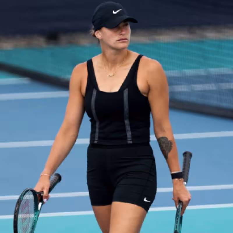 Aryna Sabalenka en el Miami Open 2024. Foto: Getty