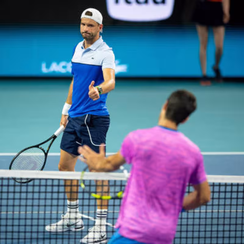 Dimitrov, paliza a Alcaraz. Foto: gettyimages