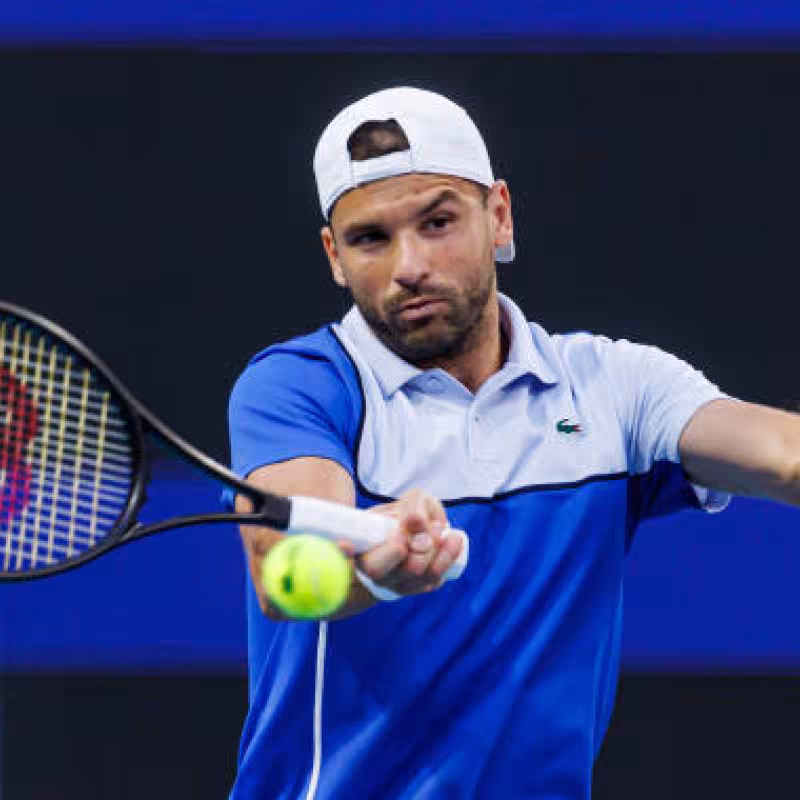 Grigor Dimitrov en el Miami Open 2024. Foto: getty