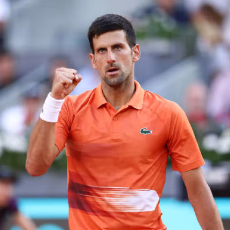 Novak Djokovic en el Miami Open 2022. Foto: getty