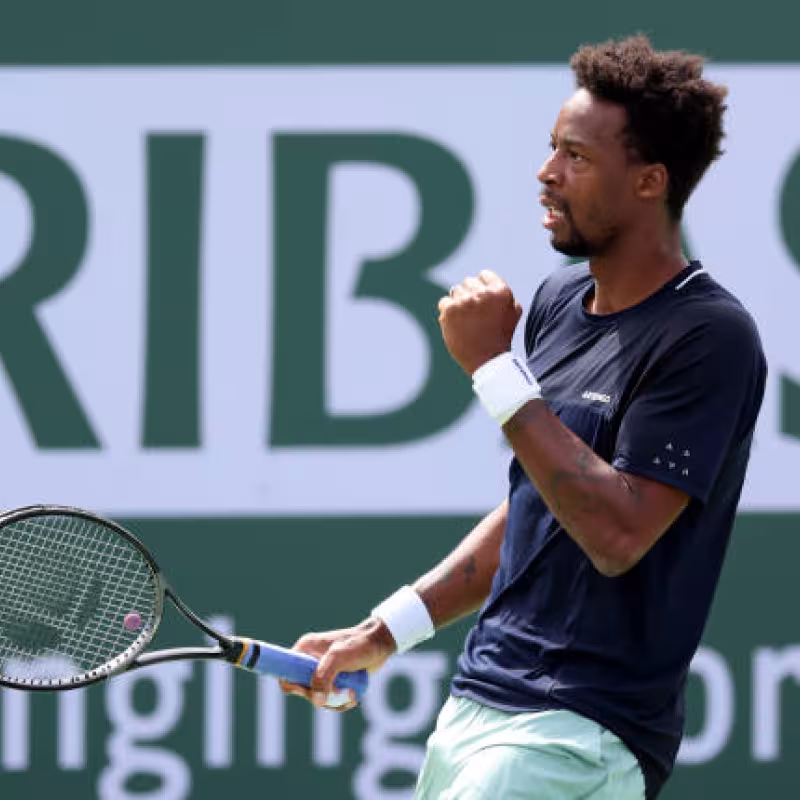 Monfils, saque por abajo. Foto: gettyimages
