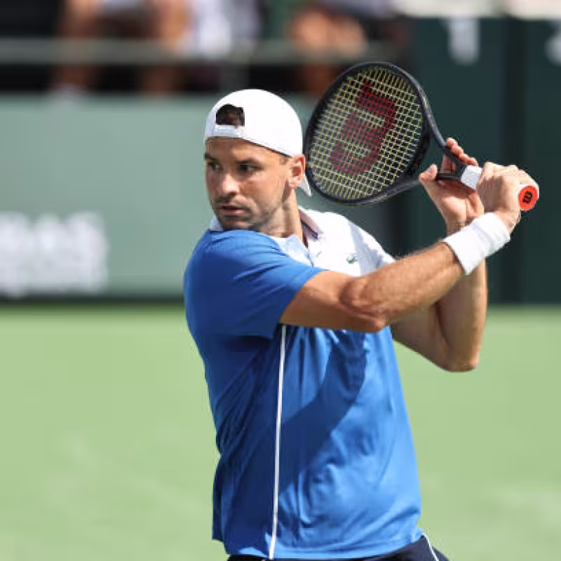 Grigor Dimitrov, belleza revés a una mano. Foto: gettyimages