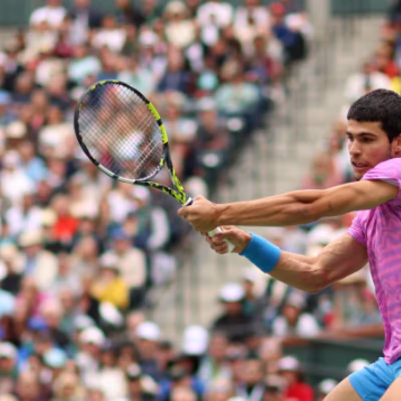 Carlos Alcaraz en Indian Wells 2024. Foto: Getty