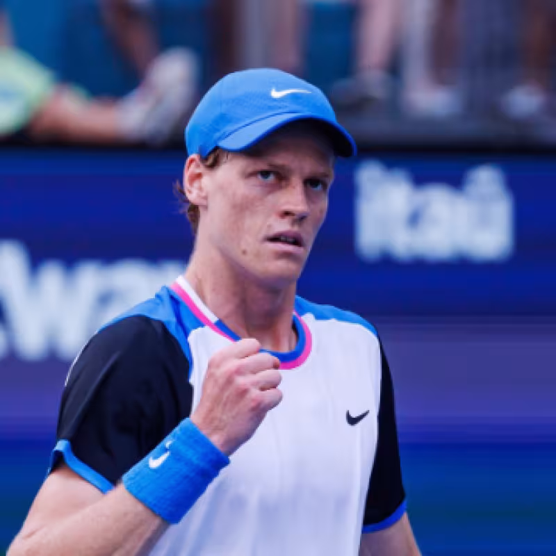 Jannik Sinner, campeón del Miami Open 2024. Foto: Getty