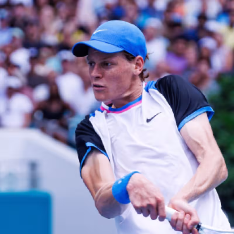 Jannik Sinner, campeón en el Miami Open 2024. Foto: Getty