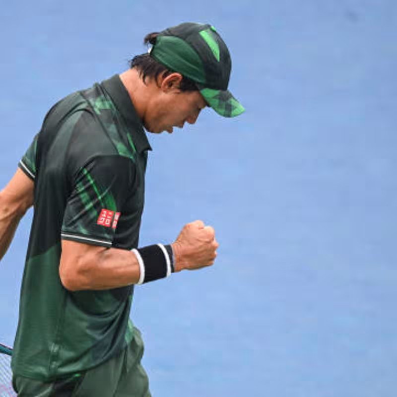 Kei Nishikori en Atlanta 2024. Foto: getty