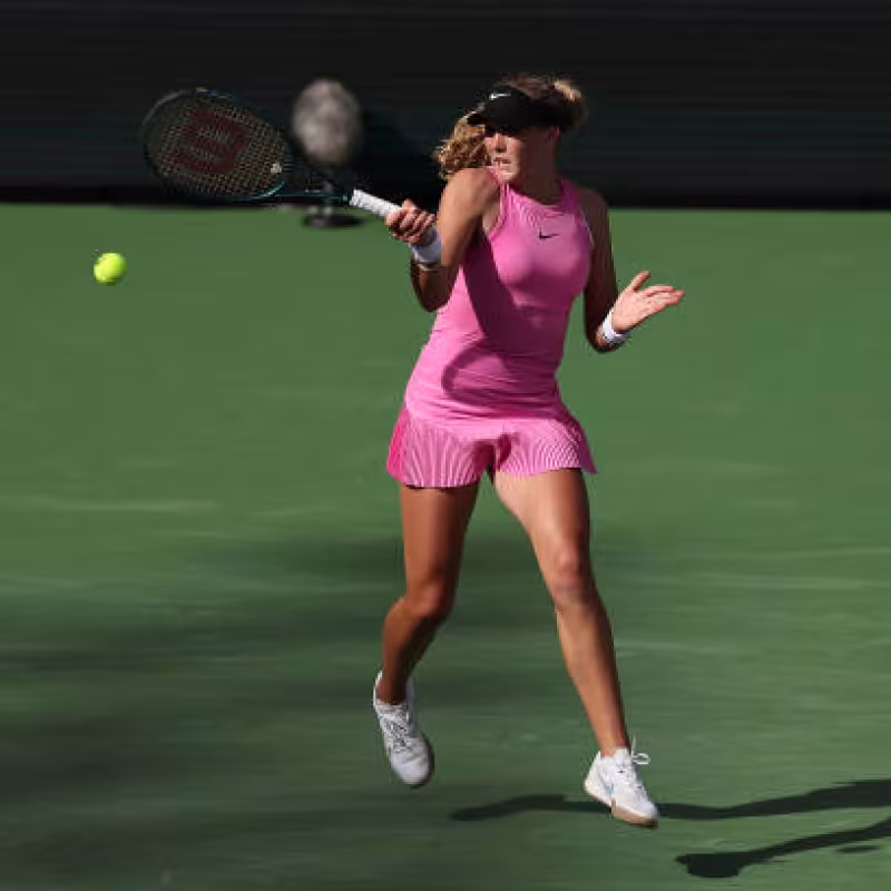 Mirra Andreeva, baja en Miami Open 2024. Foto: gettyimages