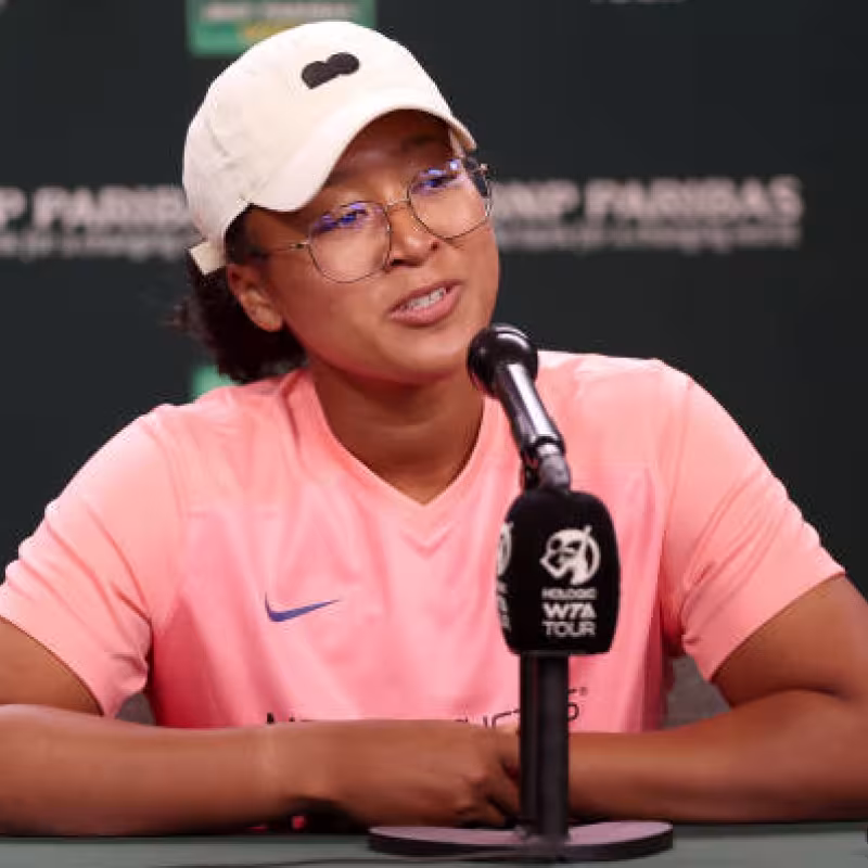 Naomi Osaka en Indian Wells 2024. Foto: getty