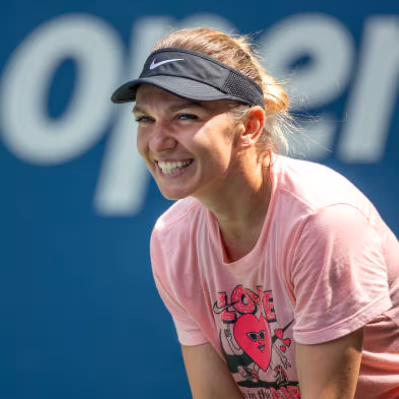 Simona Halep en el US Open 2022. Foto: getty