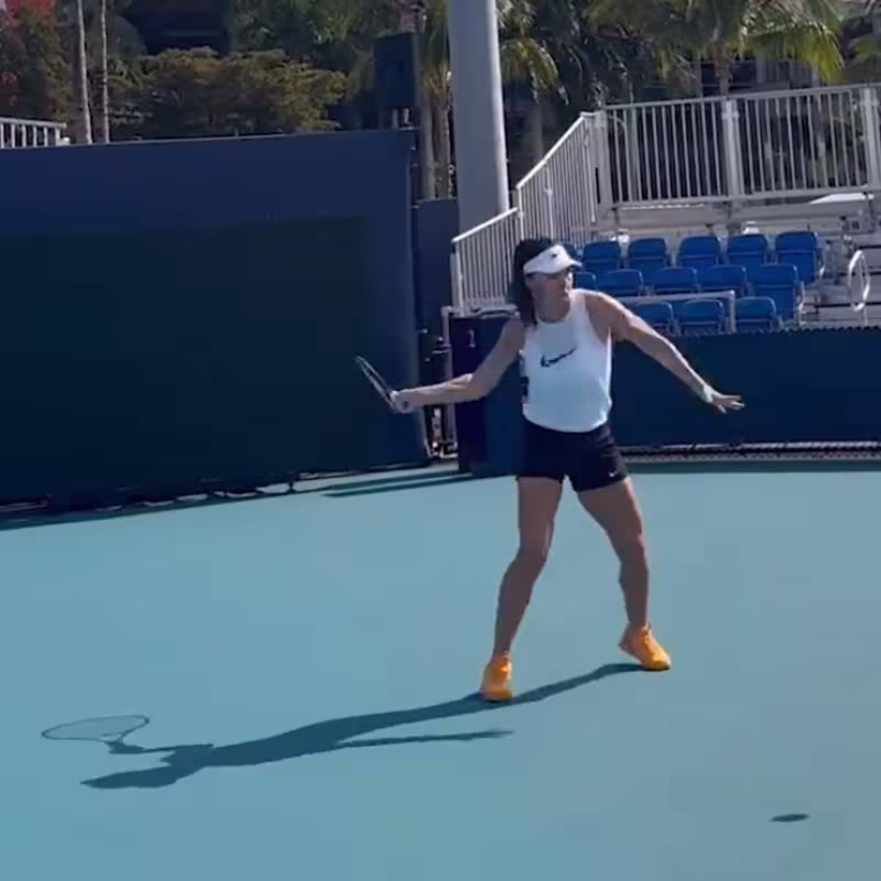 Simona Halep en el Miami Open 2024. Foto: @simonahalep
