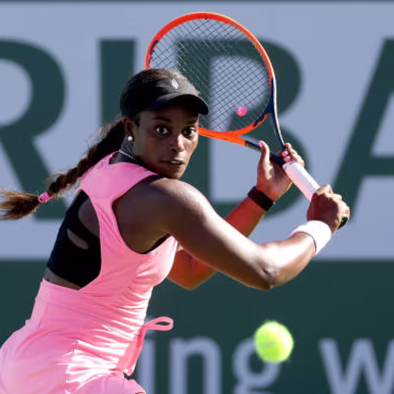 Sloane Stephens en Indian Wells 2024. Foto: getty