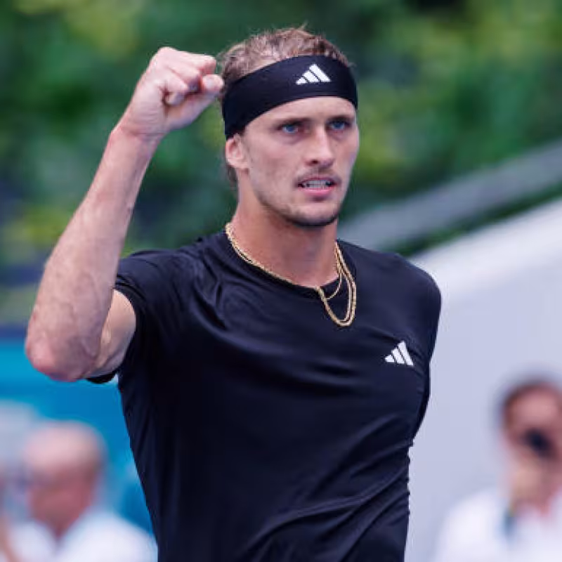 Alexander Zverev en el Miami Open 2024. Foto: getty