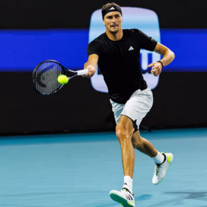 Alexander Zverev en el Miami Open 2024. Foto: getty