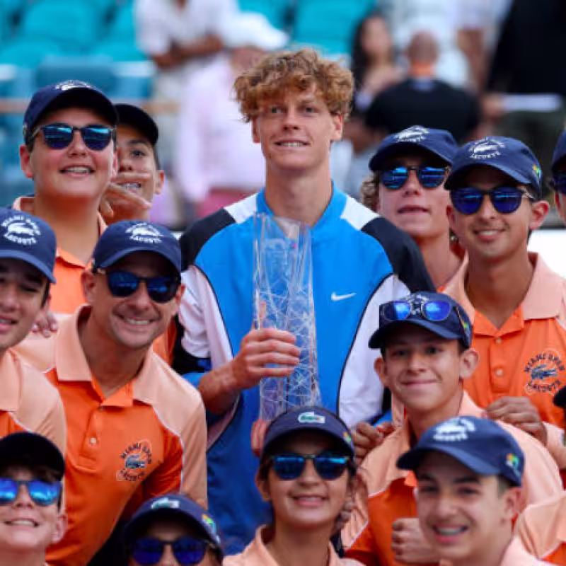 Jannik Sinner, vencedor del Miami Open 2024. Fuente: Getty