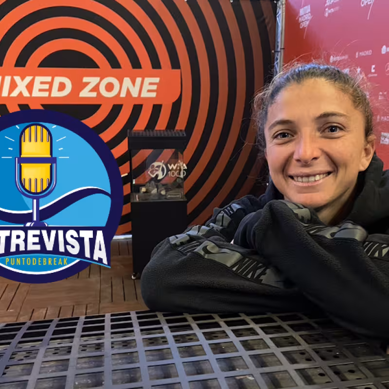 Sara Errani en su entrevista con Fernando Murciego. Fuente: Punto de Break