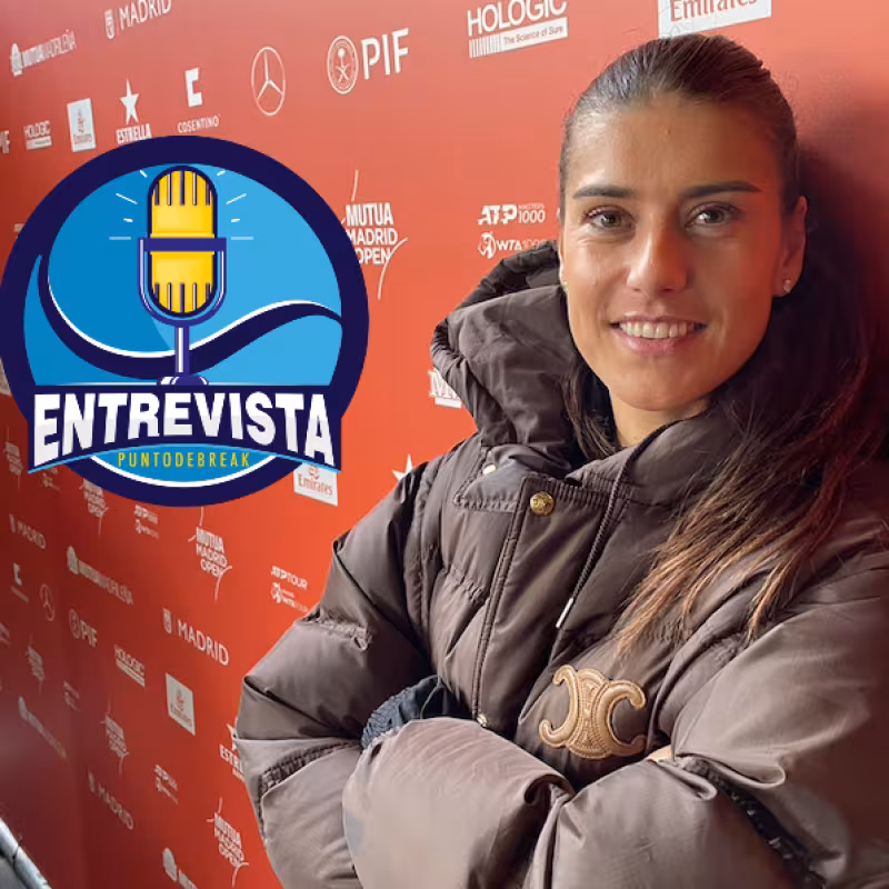 Sorana Cirstea en su entrevista con Fernando Murciego. Fuente: Punto de Break