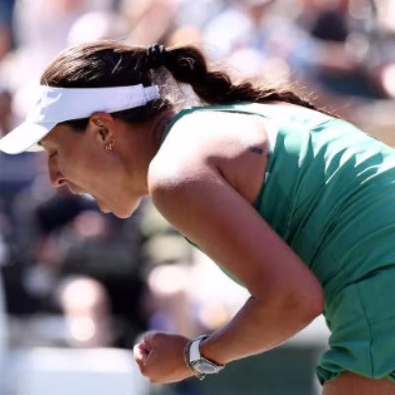 Pegula tras remontar cuatro bolas de partido ante Azarenka: " Estoy orgullosa de haber controlado mis emociones". Foto: Gettyimages
