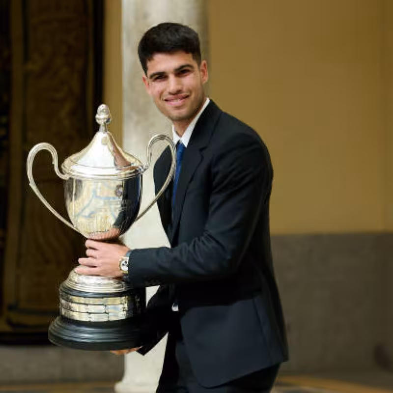 Carlos Alcaraz, meta Roland Garros 2024. Foto: gettyimages